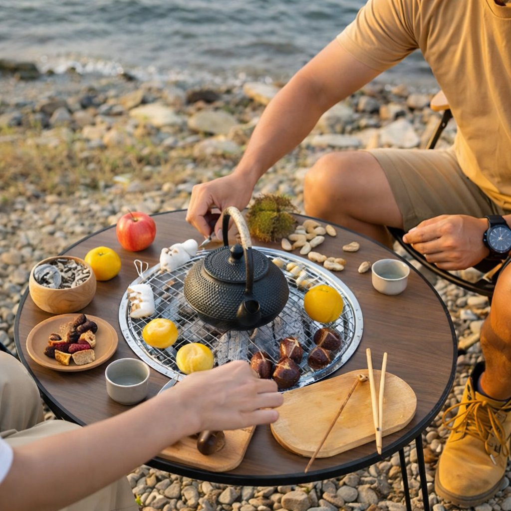 Parrilla Express Outdoor™- Mesa plegable con Parrilla