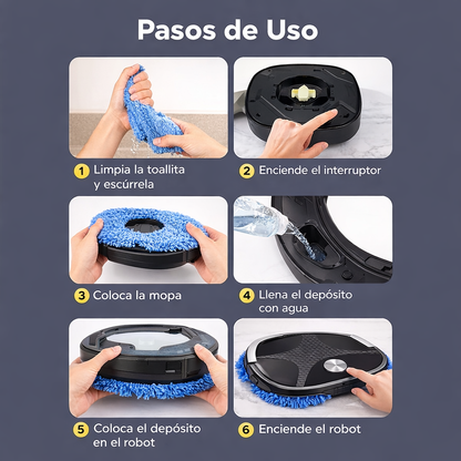 MopaBot™- Aspiradora Robot con Mopa