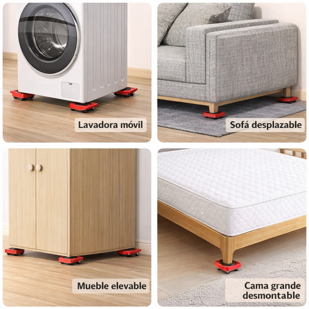 MueveTodo™- Kit Movedor de Muebles con Palanca