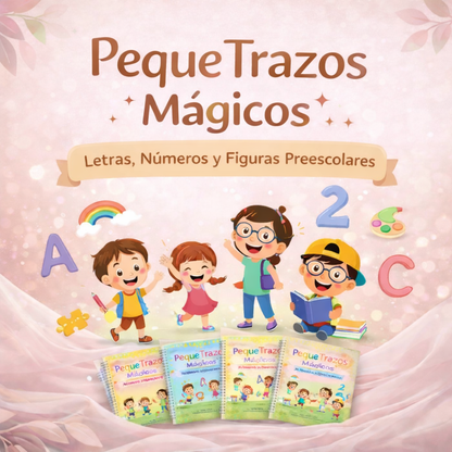 PequeTrazos Mágicos™- Libros estilo Montessori set 4📚🖋️