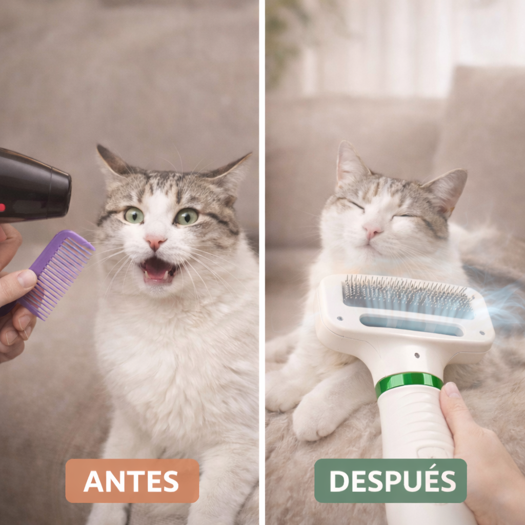 PetGlow™- Cepillo Y Secador De Mascotas 2 En 1