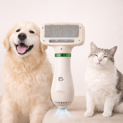 PetGlow™- Cepillo Y Secador De Mascotas 2 En 1