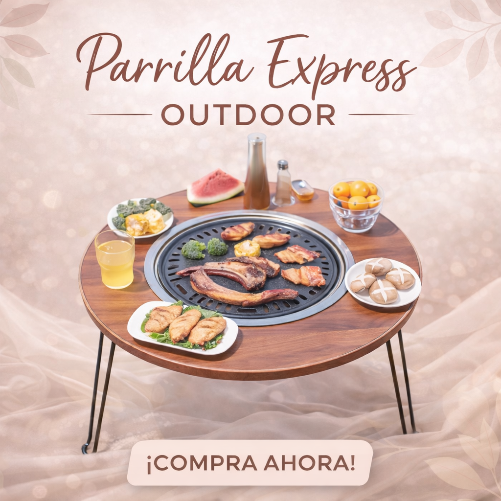 Parrilla Express Outdoor™- Mesa plegable con Parrilla